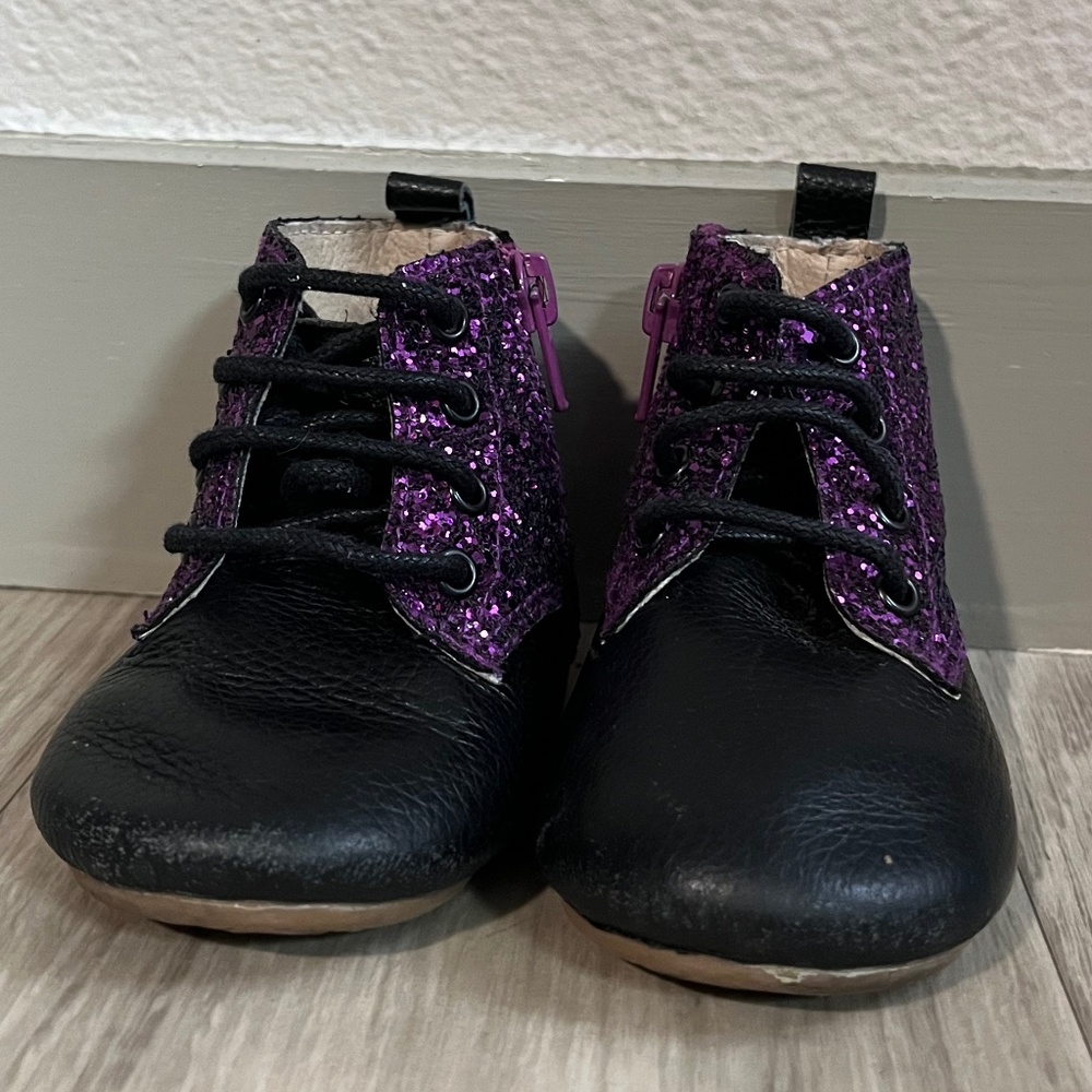 Toddlers Purple and Black boots